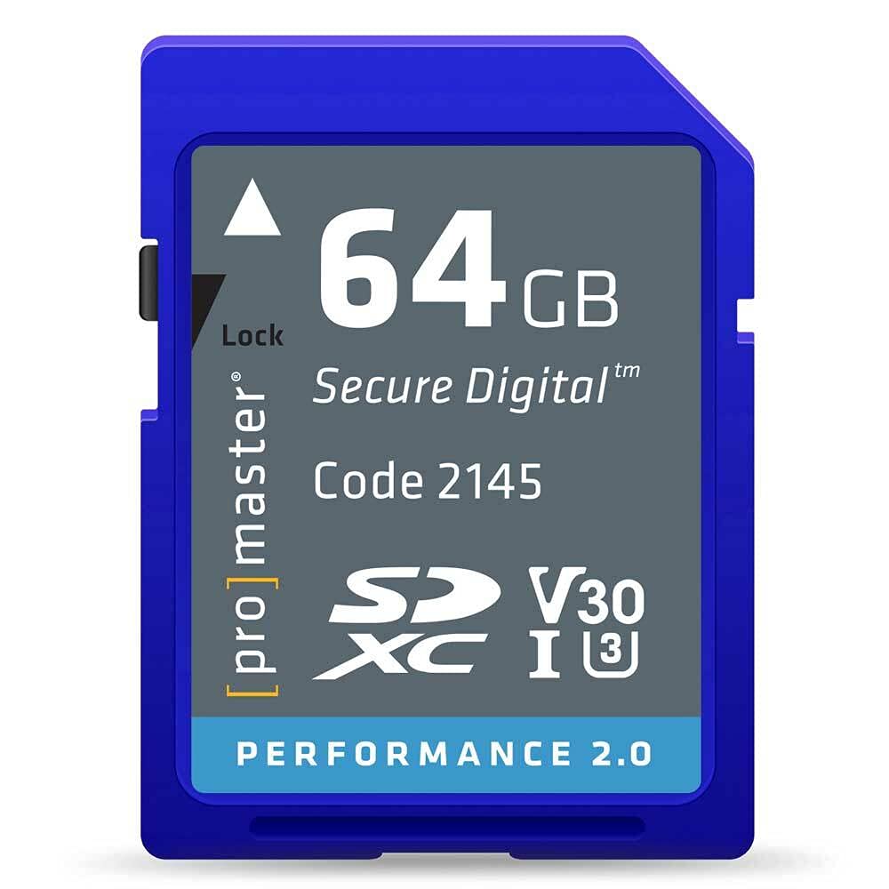 Manデータカード Amazon.com: ProMaster SDXC 64GB Performance 2.0, Memory Card